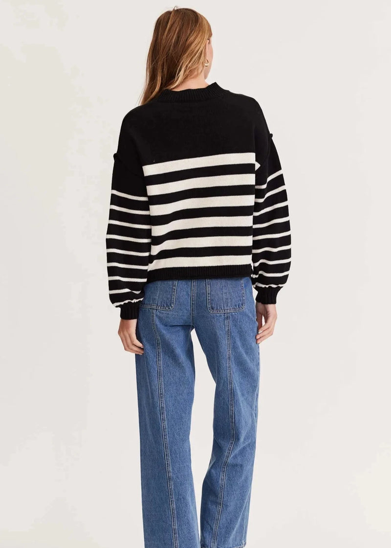 Staple The Label Onyx Stripe Jumper available at Guanabana Boutique Darby Street, Newcastle.