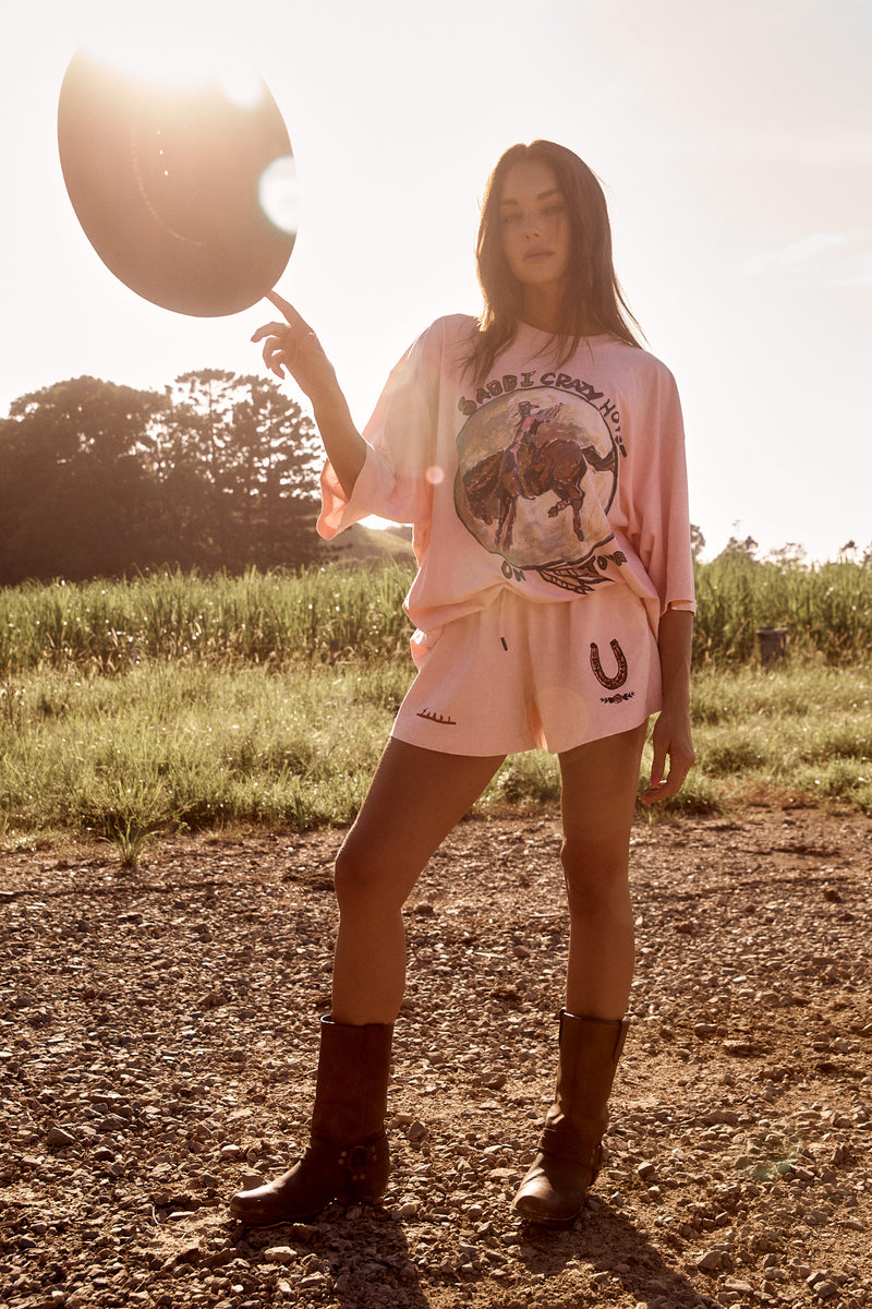 SABBI THE CRAZY HORSE TEE - Lilac