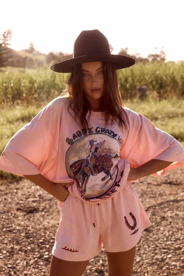 SABBI THE CRAZY HORSE TEE - Lilac