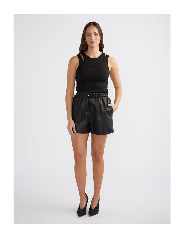 Ena Pelly Melissa Leather Short