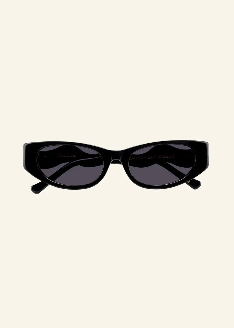 Luv Lou The Isabelle Sunglasses available in Black Available at Guanabana Boutique Darby Street, Newcastle.