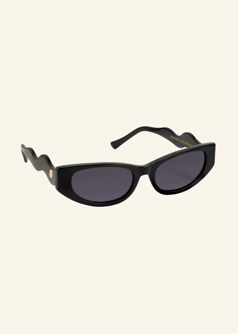 Luv Lou The Isabelle Sunglasses available in Black Available at Guanabana Boutique Darby Street, Newcastle.