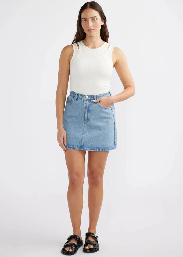 Reese Denim Mini Skirt