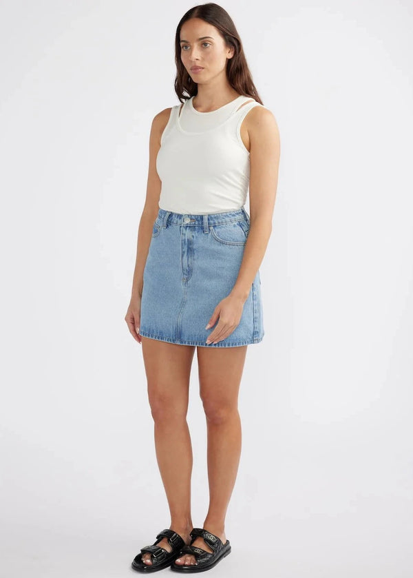 Reese Denim Mini Skirt