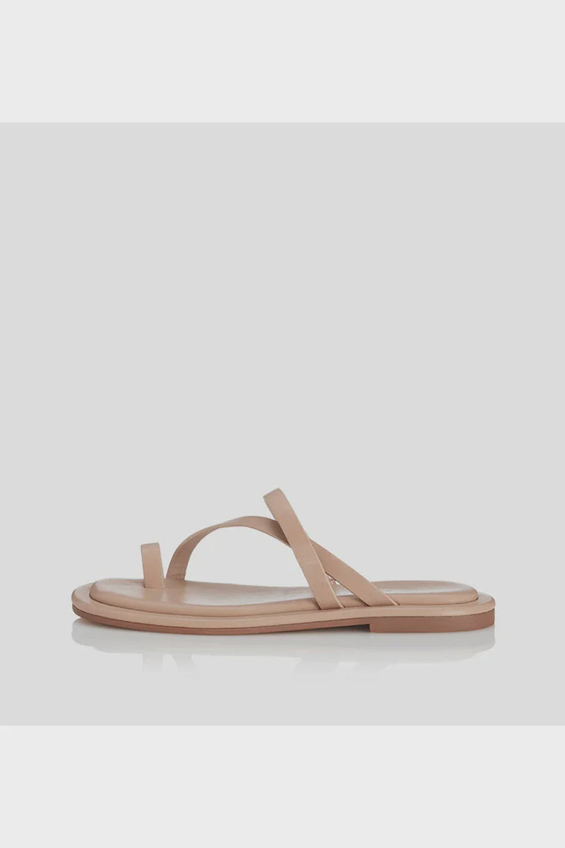 Kendra Slide - Natural Leather