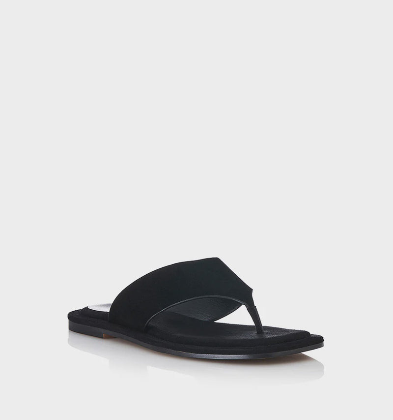 Kealy Slide - Black Suede