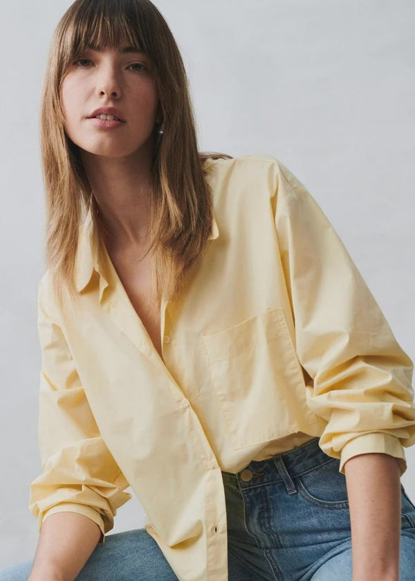 Little Lies Lemon Lana Button Up Shirt available at Guanabana Boutique Darby Street, Newcastle. 