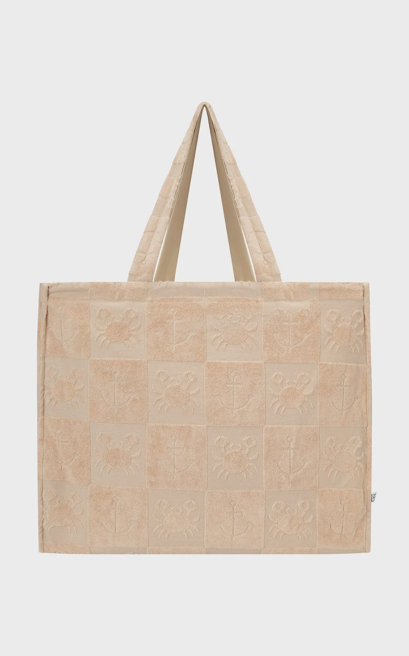 SEASIDE TERRY TOTE BAG MACADAMIA