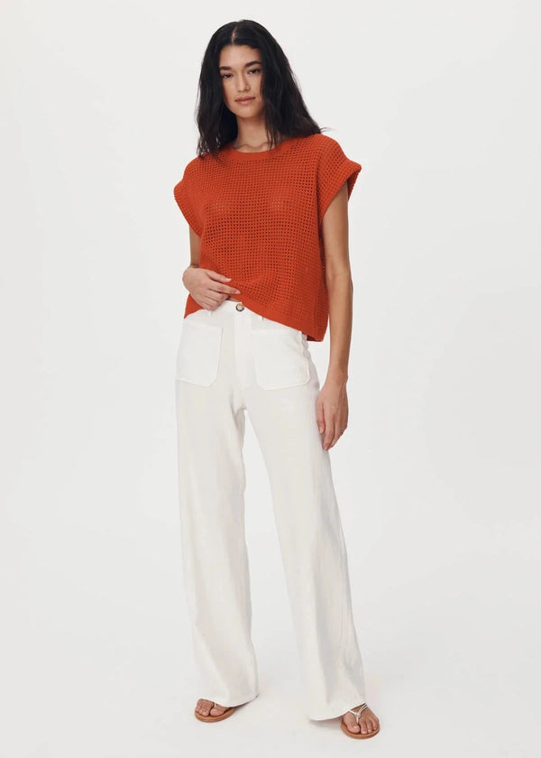 PAIGE LINEN PANTS BONE