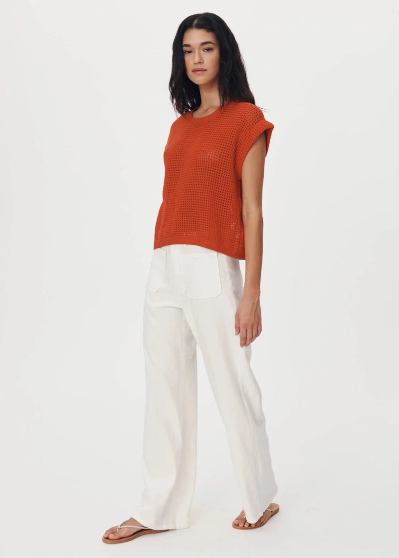 PAIGE LINEN PANTS BONE