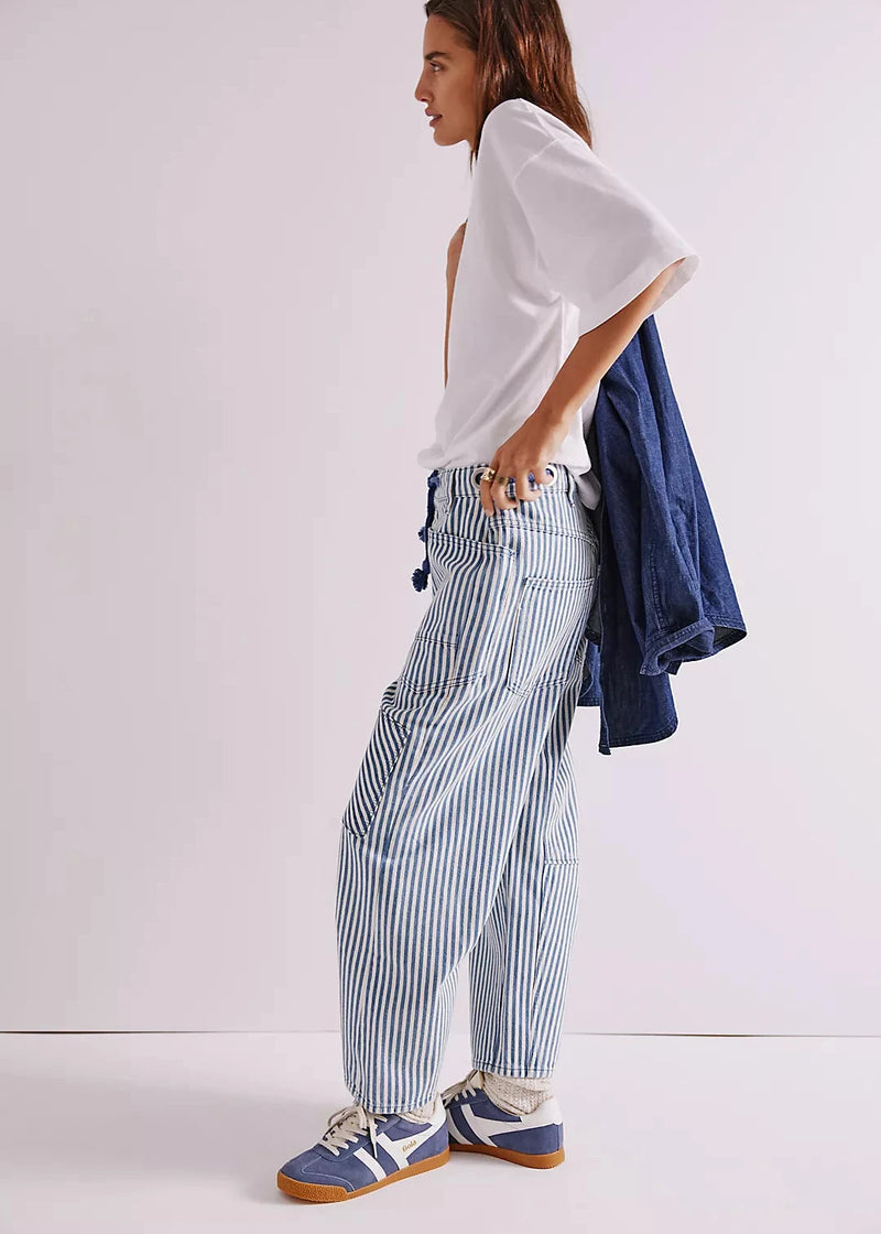 Moxie Railroad Stripe Pant Dark Slate