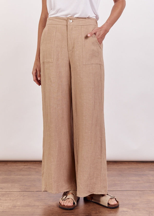 Jude Linen Pant Taupe