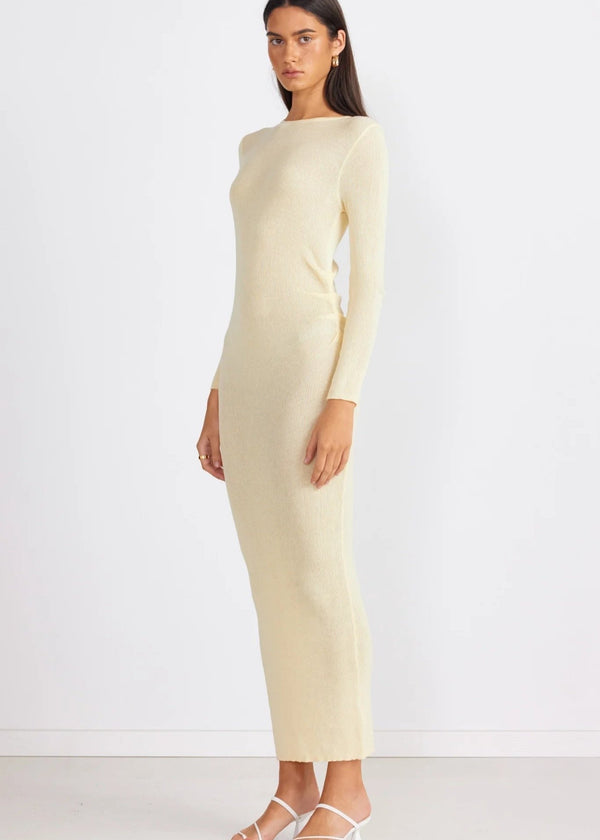 SNDYS Sloane Maxi Dress Panna Cotta available at Guanabana Boutique Darby Street, Newcastle.