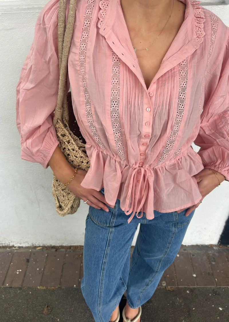 Free People Mellow Rose Best of Me Blouse available at Guanabana Designs and Boutique Darby Street, Newcastle.