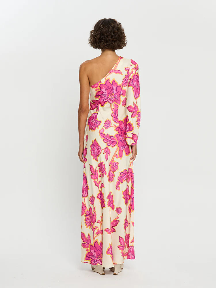 Rhia one sleeve maxi dress