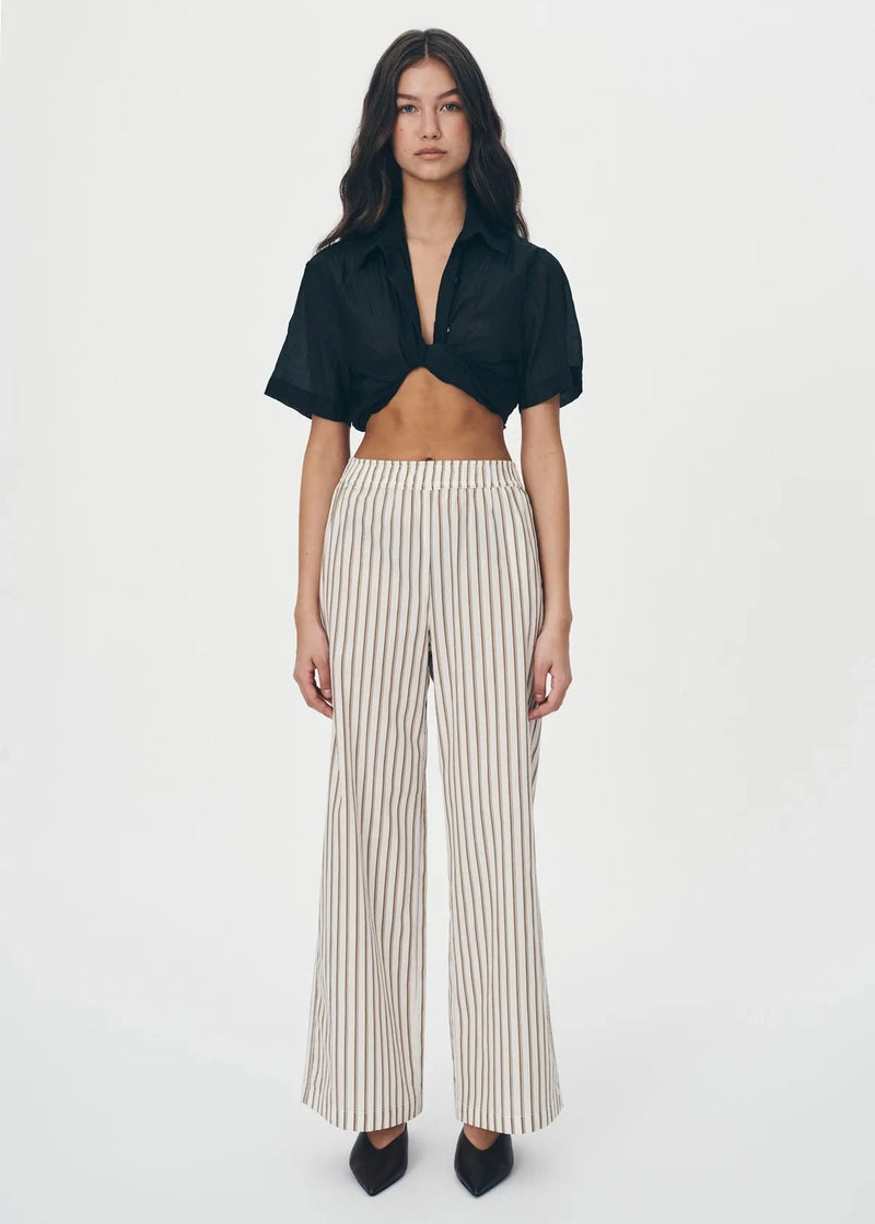 Rowie The Label Rocco Stripe Pants Sienna available at Guanabana Boutique Darby Street, Newcastle.