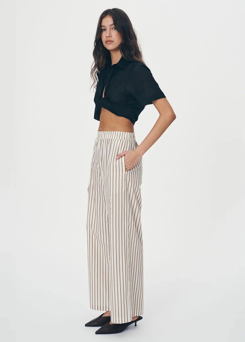 Rowie The Label Rocco Stripe Pants Sienna available at Guanabana Boutique Darby Street, Newcastle.