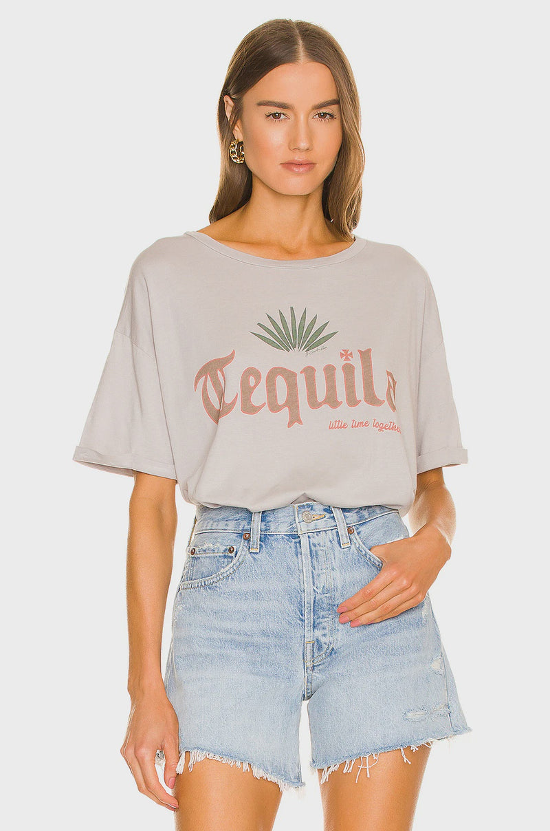 Tequila Oversized Tee-Stardust