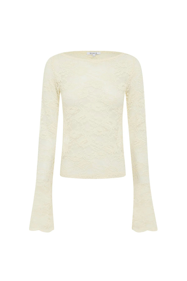 Tonya Rose Lace Top - Butter Cream