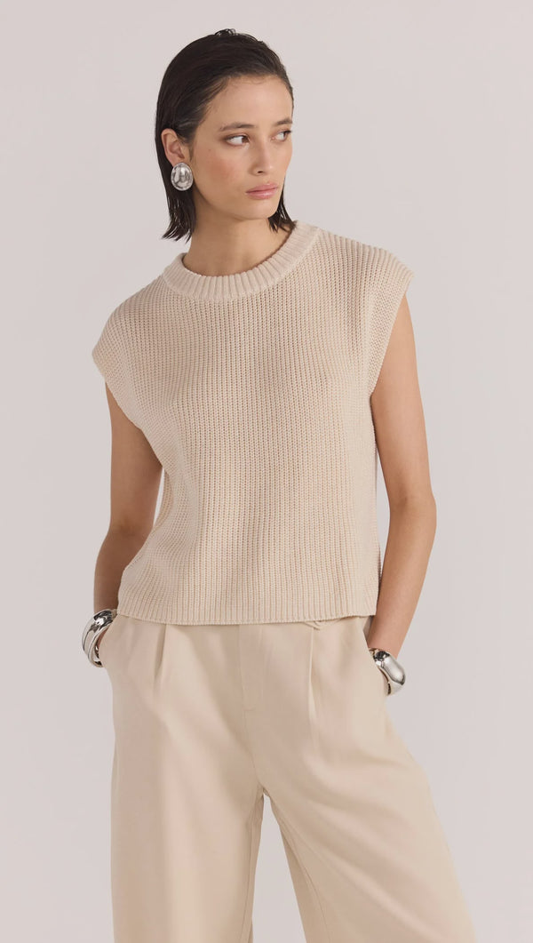 Petra Knit Top - Natural