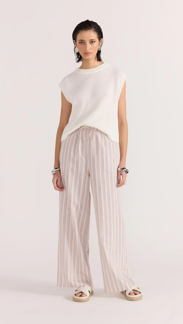 MALLORY DRAWSTRING PANTS - STRIPE