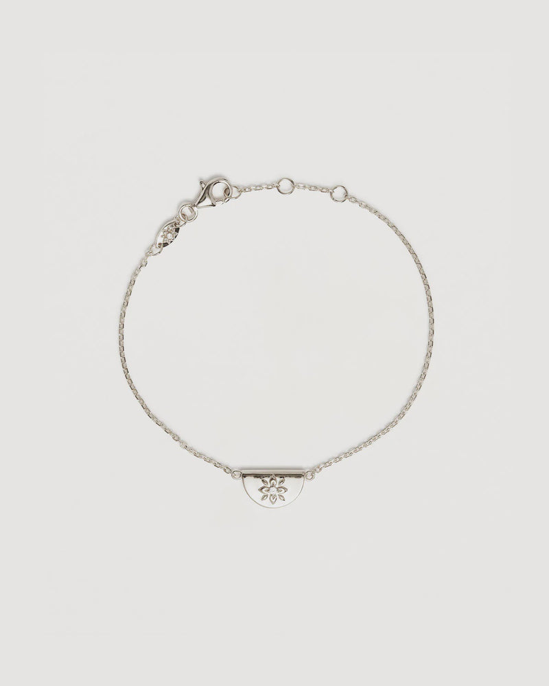 Sterling Silver Lotus Bracelet