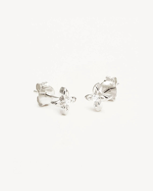 Live in Light Stud Earrings-Sterling Silver