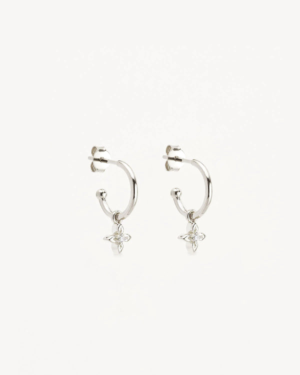 Live in Light Hoop Earrings-Sterling Silver