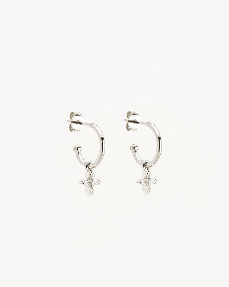 Live in Light Hoop Earrings-Sterling Silver