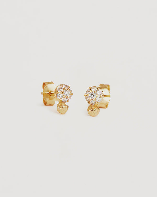 18k Gold Vermeil Stardust Soul Stud Earrings