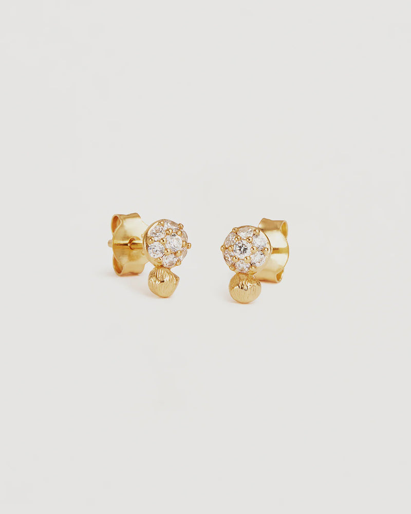 18k Gold Vermeil Stardust Soul Stud Earrings