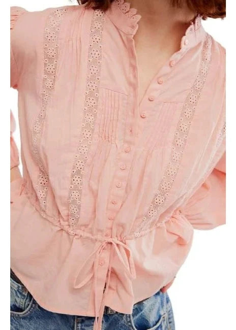 Free People Mellow Rose Best of Me Blouse available at Guanabana Designs and Boutique Darby Street, Newcastle.