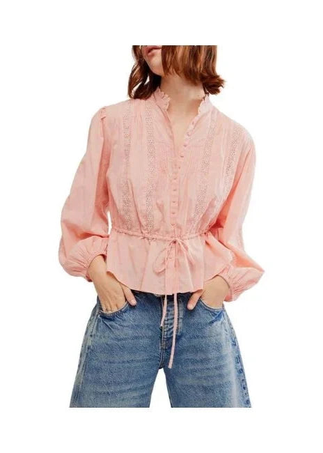 Free People Mellow Rose Best of Me Blouse available at Guanabana Designs and Boutique Darby Street, Newcastle.